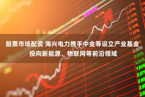 股票市场配资 海兴电力携手中金等设立产业基金 投向新能源、物联网等前沿领域